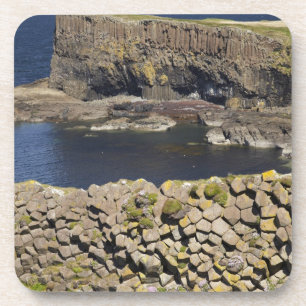 Dessous-de-verre basalte polygonal, Staffa, au large de l'île de M