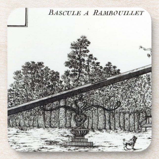 Dessous-de-verre Bascule de jardin à Rambouillet, de 'DES N de (Devant)