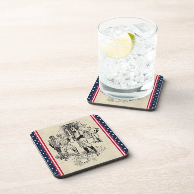 Dessous-de-verre Baseball : Players Beverage Coaster (Côté Droit)