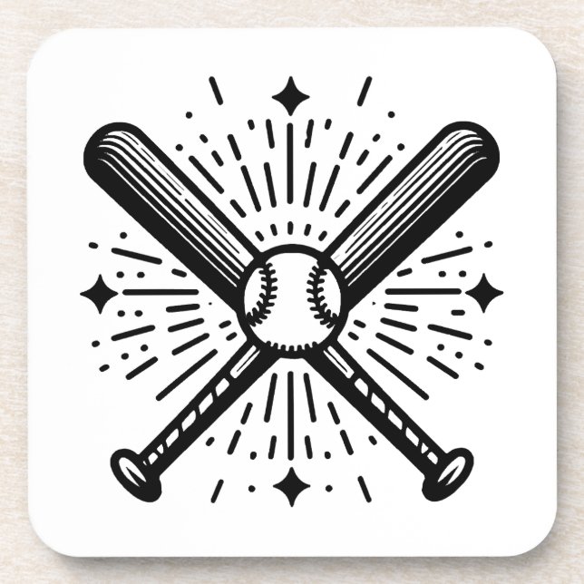Dessous-de-verre baseball vintage (Devant)