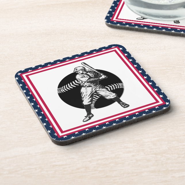 Dessous-de-verre Baseball : Vintage Beverage Coaster (Côté gauche)