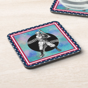 Dessous-de-verre Baseball : Vintage Beverage Coaster