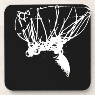 Dessous-de-verre Basket-ball Black White Pop Art