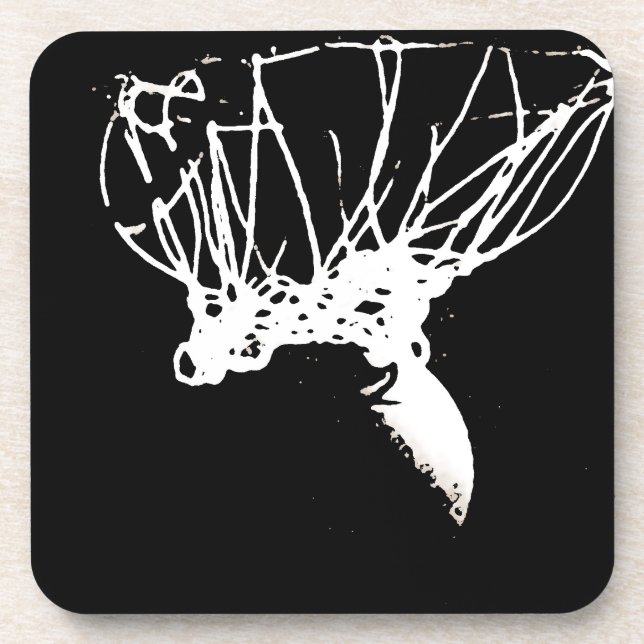 Dessous-de-verre Basket-ball Black White Pop Art (Devant)