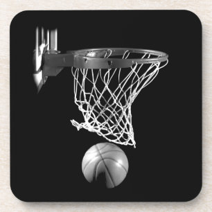 Dessous-de-verre Basket-ball noir et blanc
