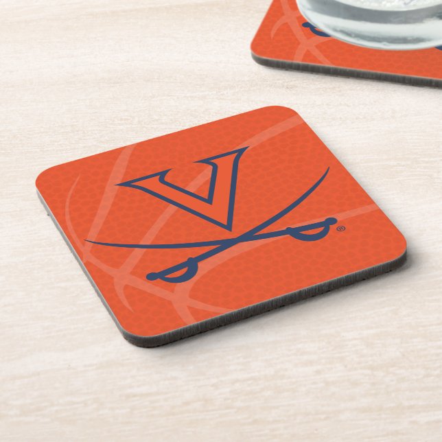 Dessous-de-verre Basketball des Cavaliers de Virginie (Côté gauche)