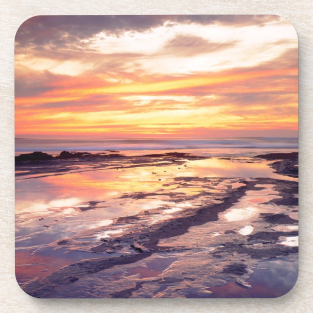 Dessous-de-verre bassins de marée de Sunset Cliffs (Devant)
