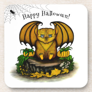 Dessous-de-verre Bat d'Halloween mignonne