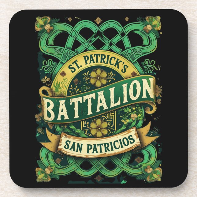 Dessous-de-verre Bataillon historique de Saint-Patrick Crâne celtiq (Devant)