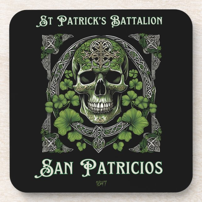 Dessous-de-verre Bataillon historique de Saint-Patrick Crâne celtiq (Devant)