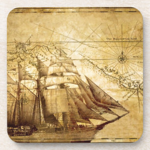 Dessous-de-verre bateau de pirate