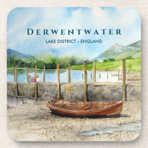 Dessous-de-verre Bateau en bois sur Derwentwater Lake District Cumb