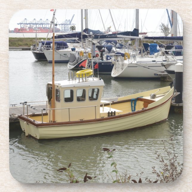 Dessous-de-verre Bateau Moderne de Style Traditionnel (Devant)