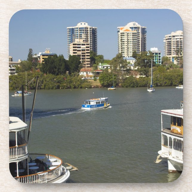 Dessous-de-verre Bateaux à vapeur, Brisbane River, Brisbane, (Devant)