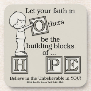 Dessous-de-verre Bâtir des blocs d'espoir