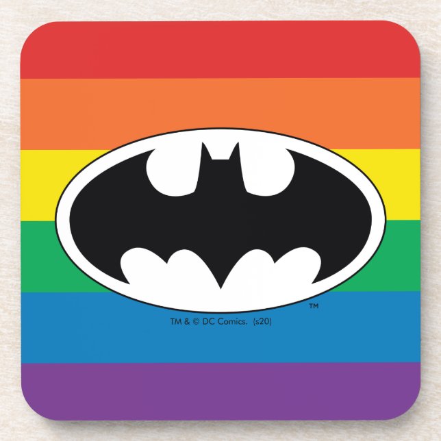 Dessous-de-verre Batman Rainbow Logo (Devant)