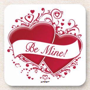 Dessous-de-verre Be Mine ! Red Hearts
