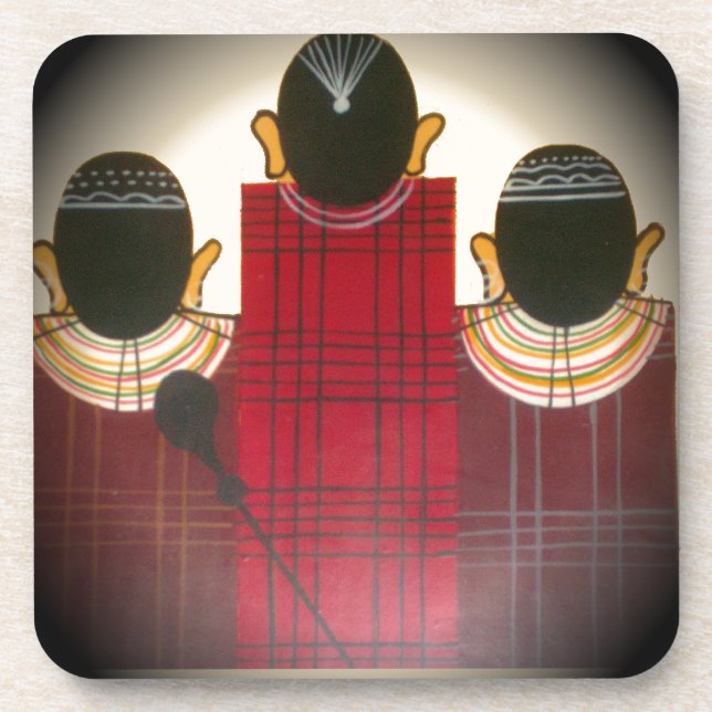 Dessous-de-verre Beau Africain Ethnic Tribal Masai Ornaments.pn (Devant)