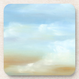 Dessous-de-verre Beau ciel avec les nuages pelucheux