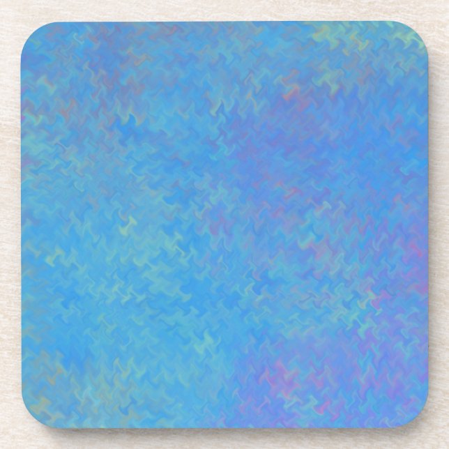 Dessous-de-verre Beau papier bleu marbré (Devant)