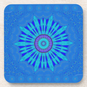 Dessous-de-verre Beau Royal Blue Mandala Art Imprimer