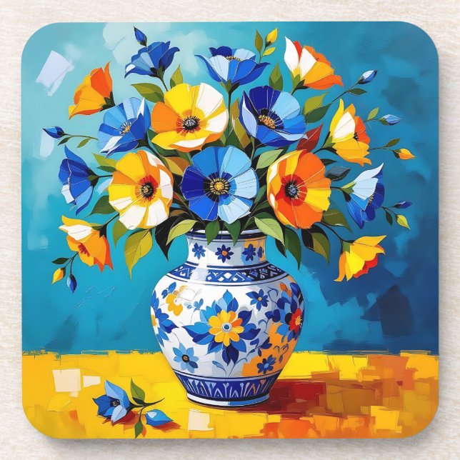 Dessous-de-verre Beau vase de fleurs  (Devant)