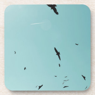 Dessous-de-verre Beaucoup d'oiseaux et un controle