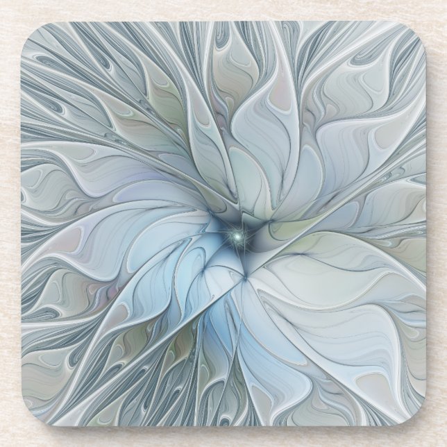 Dessous-de-verre Beauté Élégante Fleur d'Art Abstrait Moderne Fract (Devant)
