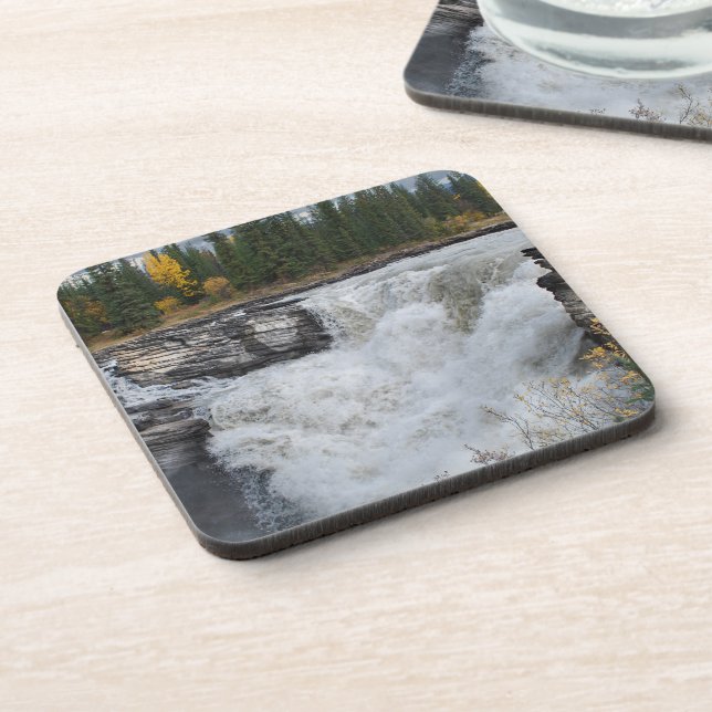 Dessous-de-verre Beauté naturelle, Chutes canadiennes d'Athabasca (Côté gauche)