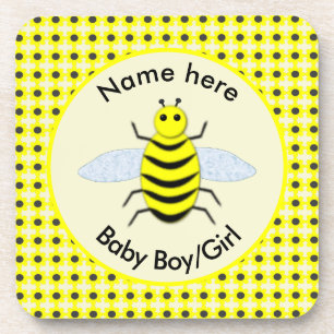 Dessous-de-verre Bébé jaune mignon abeille Genre Révéler Neutre Per