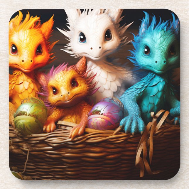 Dessous-de-verre Bébés dragons (Devant)