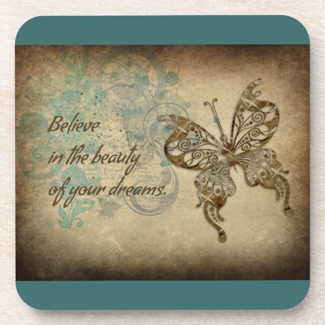 Dessous-de-verre Believe Butterfly (Devant)