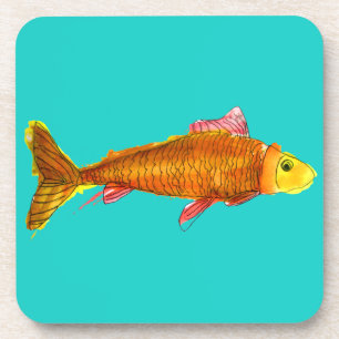 Dessous-de-verre Belle comète de poisson rouge illustration de pop