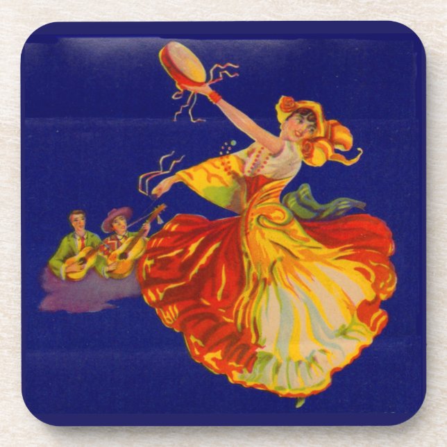 Dessous-de-verre belle danseuse espagnole (Devant)