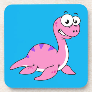 Dessous-de-verre Belle Illustration Du Monstre Loch Ness.