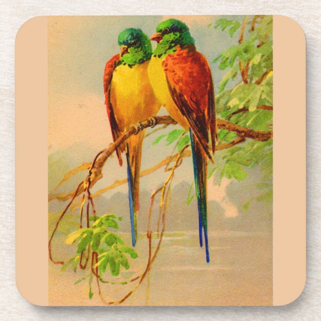 Dessous-de-verre belle impression d'oiseaux (Devant)