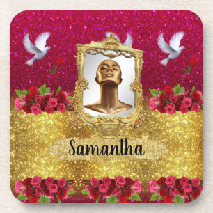 Dessous-de-verre Belle Parties scintillant Or Élégant Chic