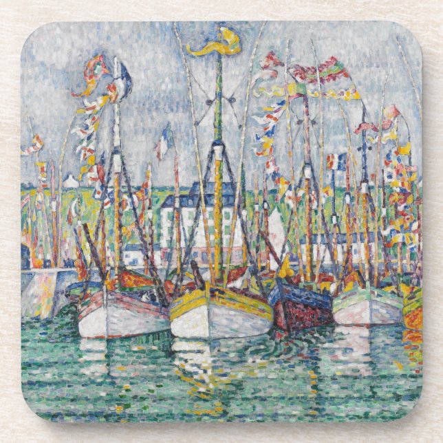 Dessous-de-verre Bénédiction de la flotte de thon chez Groix, 1923 (Devant)