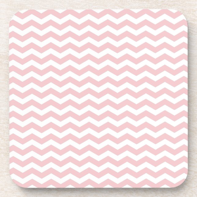 Dessous-de-verre Bermudes Vague rose Chevron (Devant)
