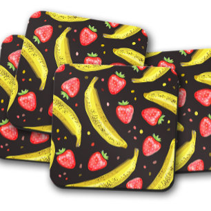 Dessous de verre Berry & Banana Bliss Ensemble d