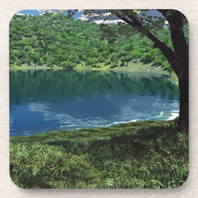 Dessous-de-verre Beside Deep Waters Cork Coaster (Devant)