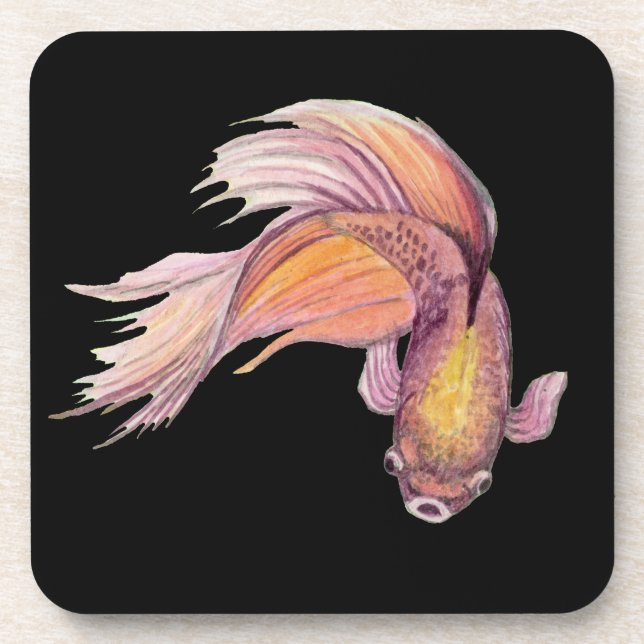Dessous-de-verre Bétta Fish Beverage Coaster (Devant)
