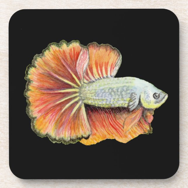 Dessous-de-verre Bétta Fish Beverage Coaster (Devant)
