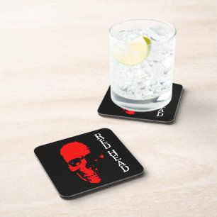 Dessous-de-verre Beverage à tête rouge