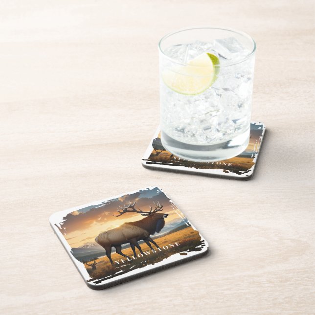 Dessous-de-verre Beverage de wapiti de Yellowstone (Côté Droit)