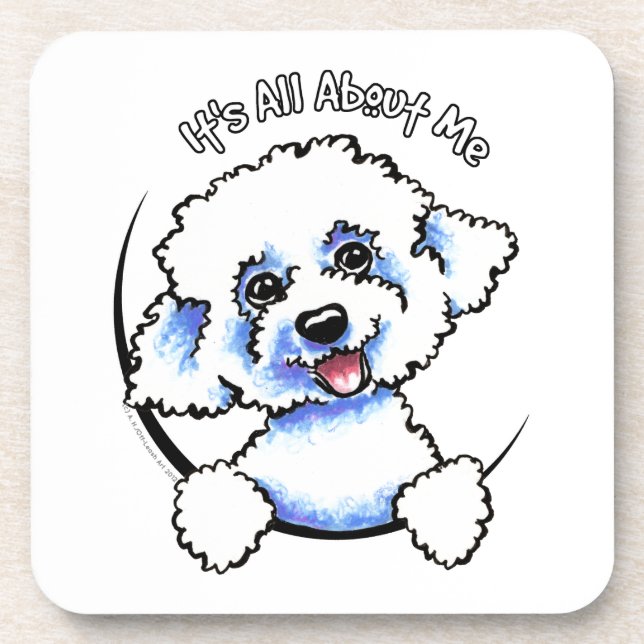 Dessous-de-verre Bichon Frise Its All About Me (Devant)