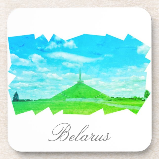 Dessous-de-verre Biélorussie Tertre de la Gloire Architecture Natur (Devant)