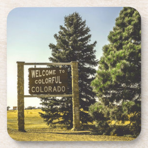 Dessous-de-verre Bienvenue au Colorado coloré