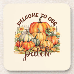 Dessous-de-verre Bienvenue dans notre Patch - Cosy Citrouille Patch
