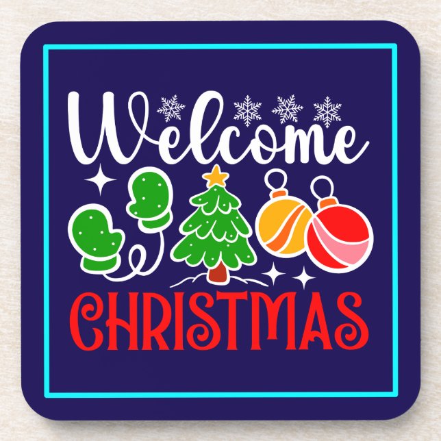 Dessous-de-verre Bienvenue Noël (Devant)
